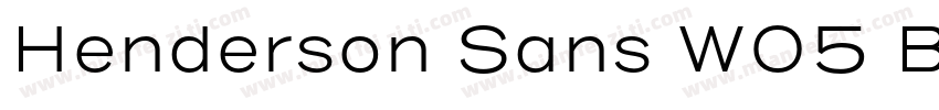 Henderson Sans W05 B字体转换